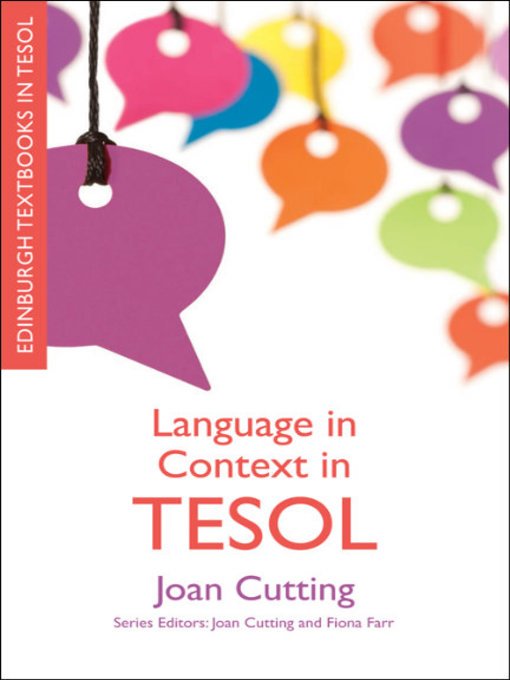 Title details for Language in Context in TESOL by Joan Cutting - Available